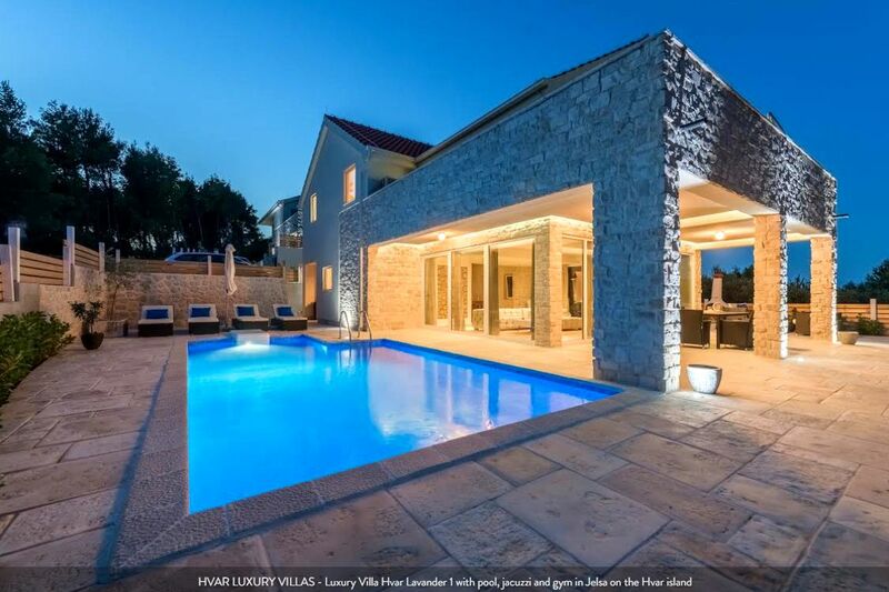 Luxury Villa Hvar Lavander 1 with pool