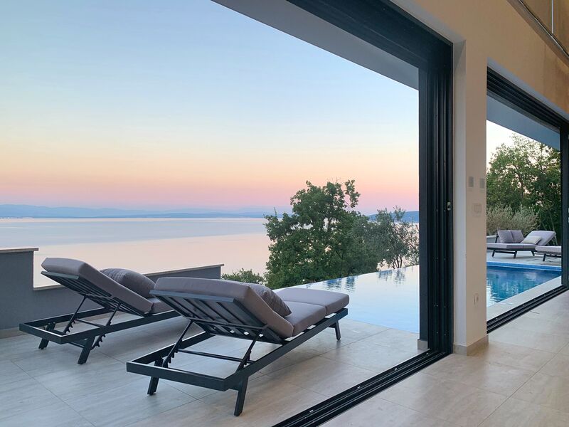 Luxury villa with private pool, sauna and hot tub near the sea